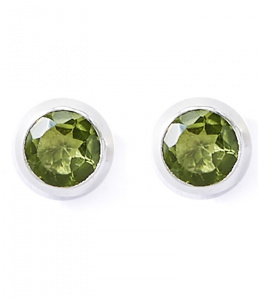 Peridot (Turmalin) Stud Earrings - grün