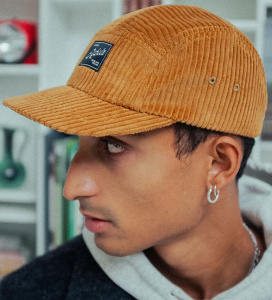 Rotholz "Cord 5-Panel Cap" - toffee