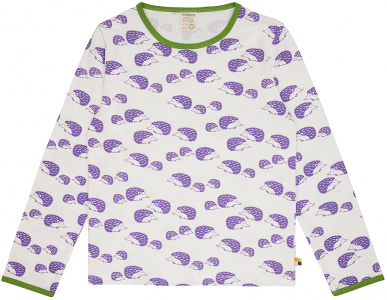 Langarm-Shirt mit Druck - violet