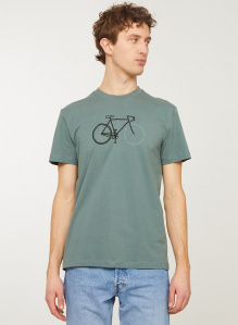 T-Shirt "Agave Bike Letters" - eukalyptus