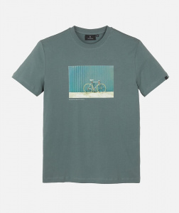T-Shirt "Agave Bike Summer" - eukalyptus