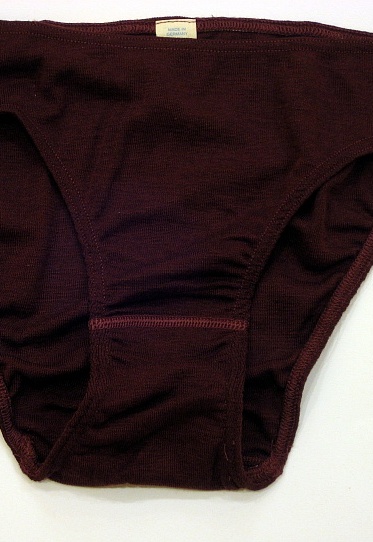Engel Damen Slip Rio Wolle/Seide - aubergine