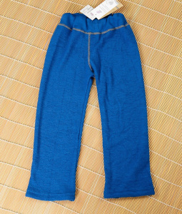 Long pants, terry (wool) - light ocean