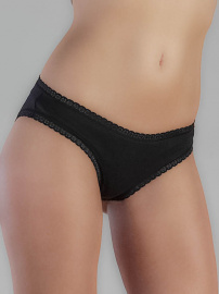 Ladies Panties with lace - black