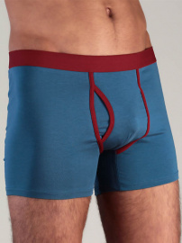 Herren Boxer Shorts - blau/rot