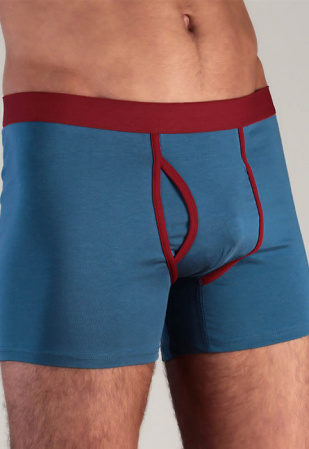 Herren Boxer Shorts - blau/rot