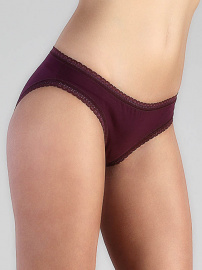 Culotte avec dentelle - aubergine