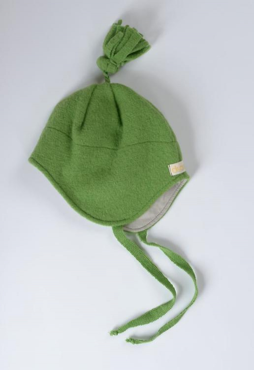 Bonnet en laine pour bébé - vert