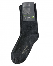 Light Cotton Hemp Socks - black