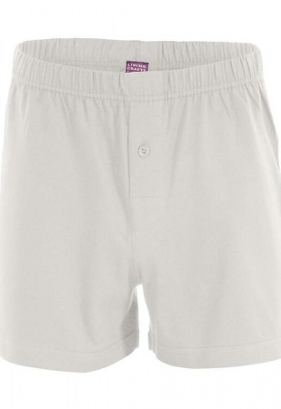 Herren Boxer-Short, weit - naturweiß