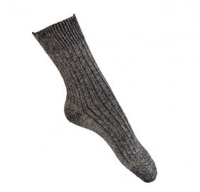 Chaussettes en coton biologique - gris