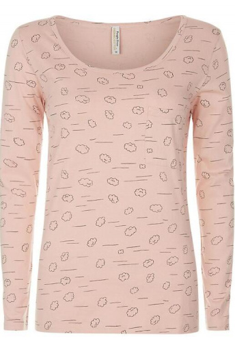 Cloud Pajama Long Sleeve Top - pale pink