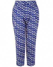 Frances Printed Trousers - blue