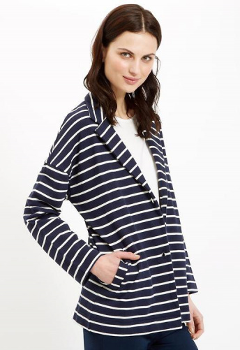 Drop Shoulder Jacket - navy