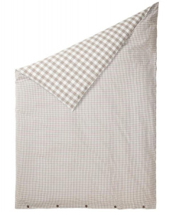 Duvet Cover, 155 x 220cm - cashmere/white