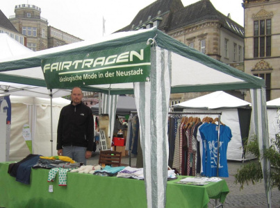 Gute Resonanz trotz Regen beim Bremer BioMarkt