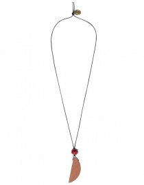 Collier "Wooden Pendant" - laiton