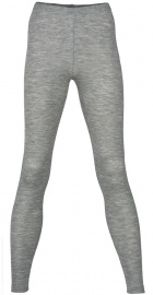 Damen Leggins Wolle / Seide - hellgrau meliert