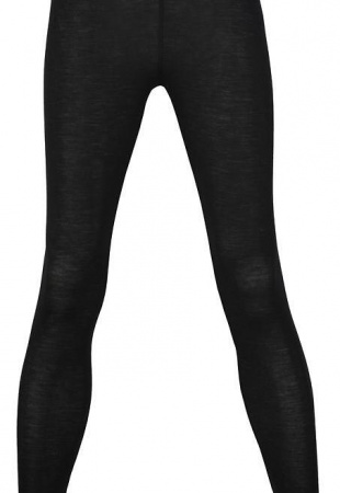 Damen Leggins Wolle / Seide - schwarz