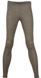 Damen Leggins Wolle / Seide - walnuss