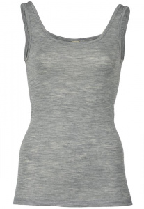 Women's Tank Top, Wool/Silk - light grey melange Women's Tank Top, Wool/Silk - light grey melange