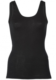 Women's Tank Top, Wool/Silk - black