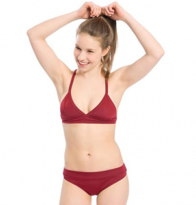 Bikini (culotte) Bleed "Eco Bikini Pants" - rouge foncé