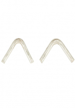 Ohrringe "Chevron" - silber