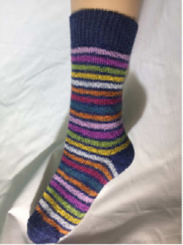 Terry Socks from Organic Wool - blue