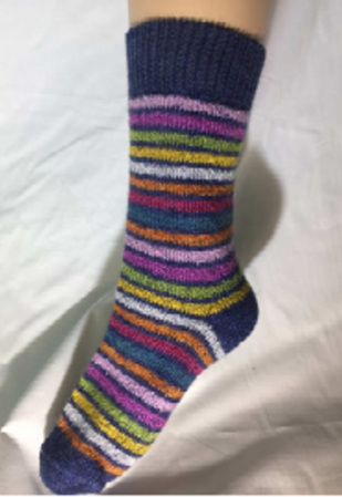 Terry Socks from Organic Wool - blue