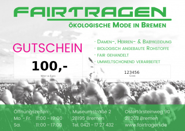 100 Euro Gutschein 100 Euro Gutschein