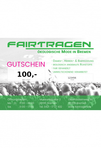 100 Euro Gutschein 100 Euro Gutschein