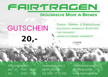 20 Euro Gutschein 20 Euro Gutschein