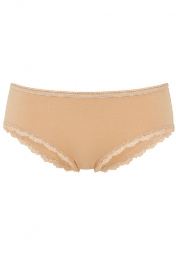 Hipster mit Spitze - beige