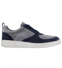 Basquettes vegan pour hommes - bleu/gris