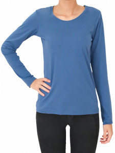 Womens Longsleeve - denim blue