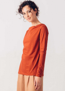Longsleeve "Hogeitazortzi" - terracotta