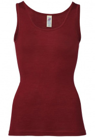 Women's Tank Top, wool/silk - malve