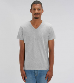 V-Neck T-Shirt "Stanley Presenter" - heather grey