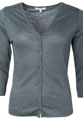 Linen Cardigan - pine