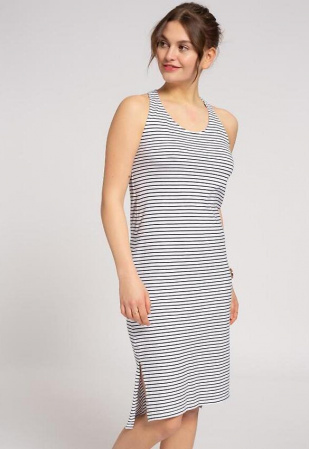 Ärmelloses Kleid "Stripes" - navy/weiß