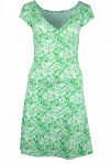 Party Dress "Tropical Garden" (hemp) - spring green