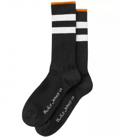 Nudie Socken "Amundsen Sport" - schwarz/weiß