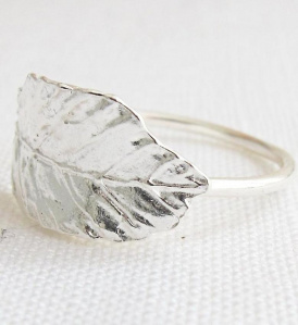 Wild Fawn "Leaf Ring" - silver