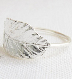 Wild Fawn "Leaf Ring" - silber