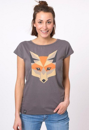 Zerum Ladies T-Shirt "Fox" - stone