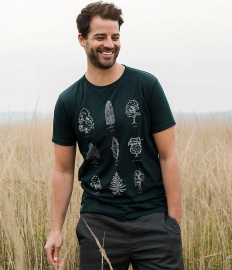 Zerum Mens T-Shirt "Baumstudie" - forest