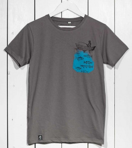 Zerum Herren T-Shirt "Fischer BT" - stone