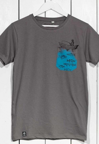 Zerum Herren T-Shirt "Fischer BT" - stone