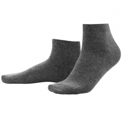 Sneaker-Socken, 2er Pack - anthrazit